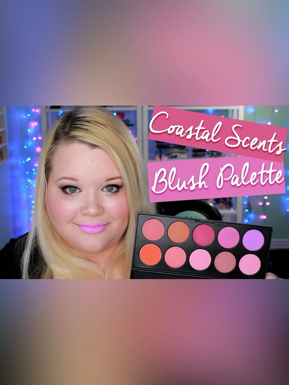 Coastal Scents 10 Piece Professional Blush Palette
